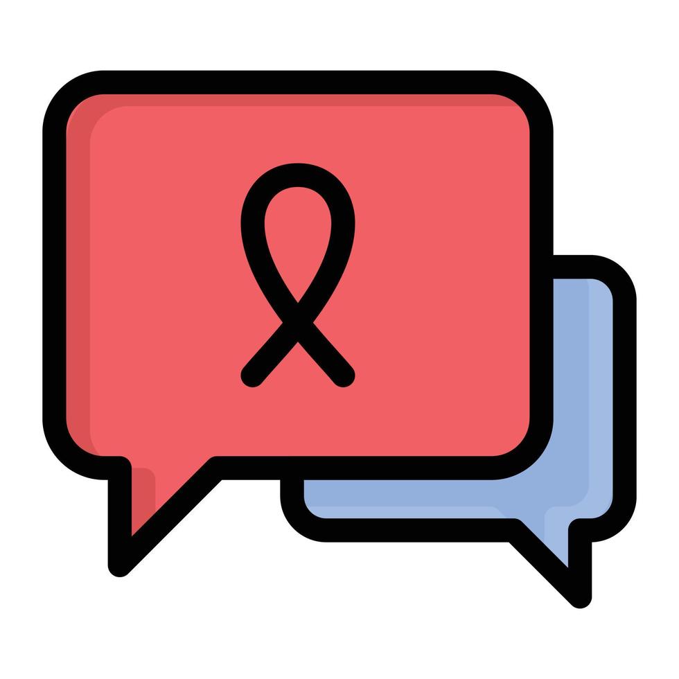 illustration vectorielle de message de cancer sur un fond. symboles de qualité premium. icônes vectorielles pour le concept et la conception graphique. vecteur