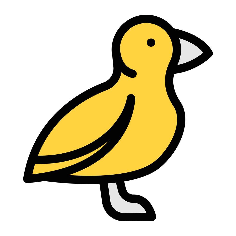 illustration vectorielle oiseau sur fond. symboles de qualité premium. icônes vectorielles pour le concept et la conception graphique. vecteur
