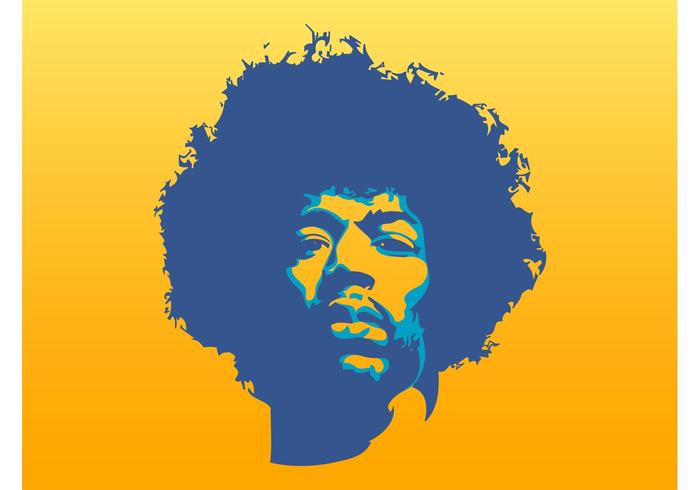 Vecteur jimi hendrix