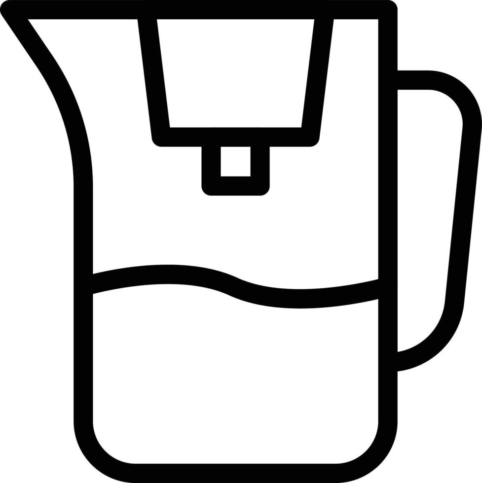 illustration vectorielle de cruche d'eau sur fond.symboles de qualité premium.icônes vectorielles pour le concept et la conception graphique. vecteur