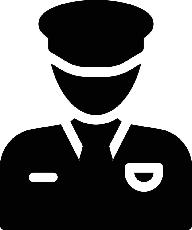 illustration vectorielle d'officier sur un fond. symboles de qualité premium. icônes vectorielles pour le concept et la conception graphique. vecteur