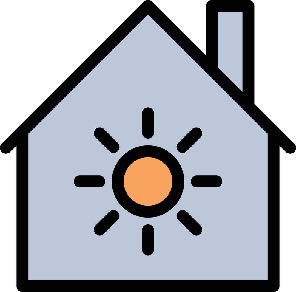 illustration vectorielle de maison d'été sur fond. symboles de qualité premium. icônes vectorielles pour le concept et la conception graphique. vecteur