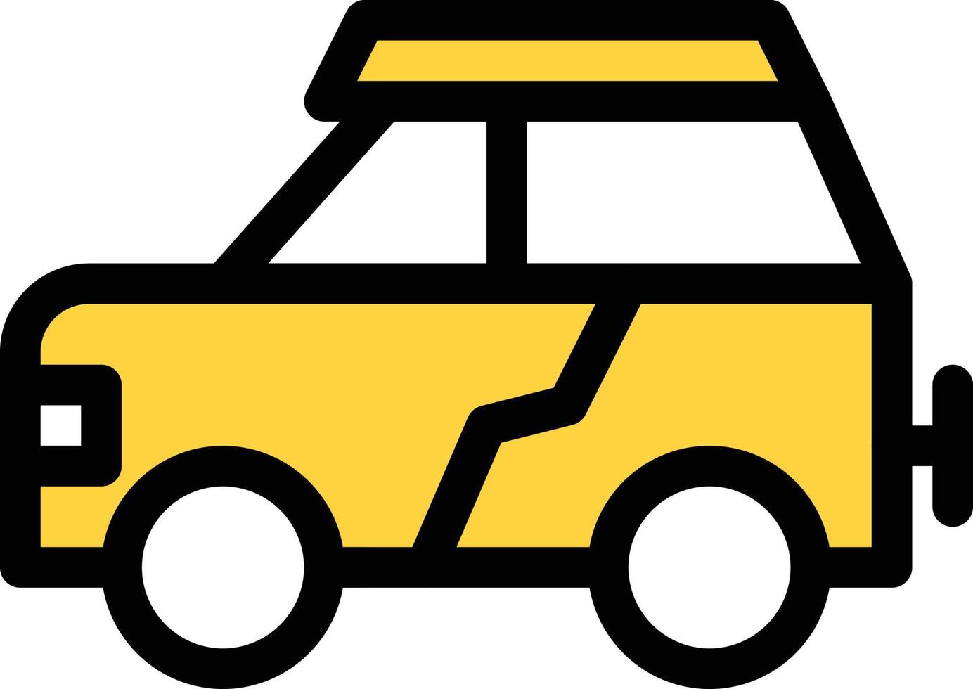 illustration vectorielle de jeep sur fond. symboles de qualité premium. icônes vectorielles pour le concept et la conception graphique. vecteur