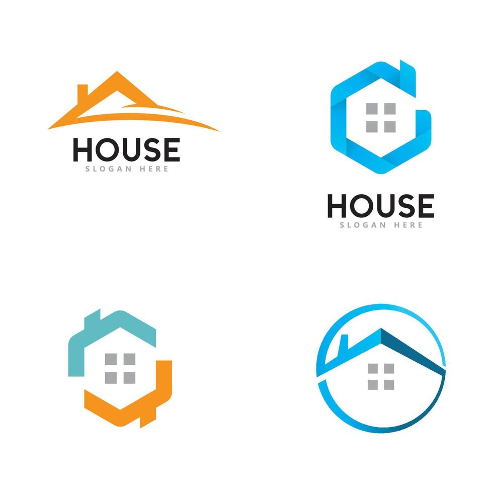 maison et appartement logo illustration vectorielle vecteur