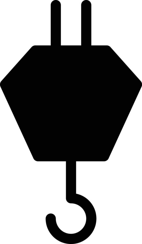 illustration vectorielle de crochet de levage sur un fond. symboles de qualité premium. icônes vectorielles pour le concept et la conception graphique. vecteur