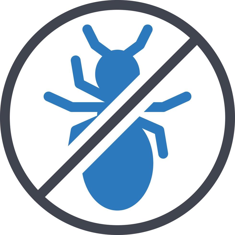 illustration vectorielle d'interdiction d'insectes sur fond. symboles de qualité premium. icônes vectorielles pour le concept et la conception graphique. vecteur