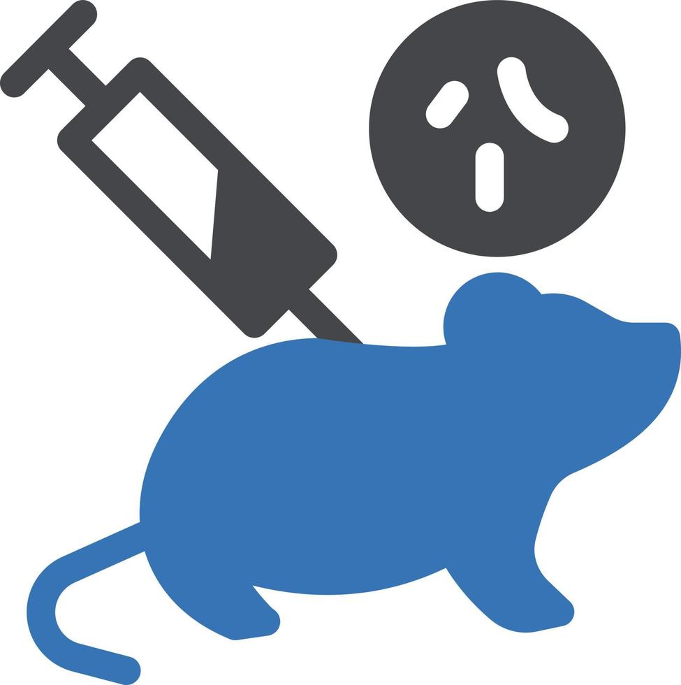 illustration vectorielle d'injection de rat sur un fond. symboles de qualité premium. icônes vectorielles pour le concept et la conception graphique. vecteur