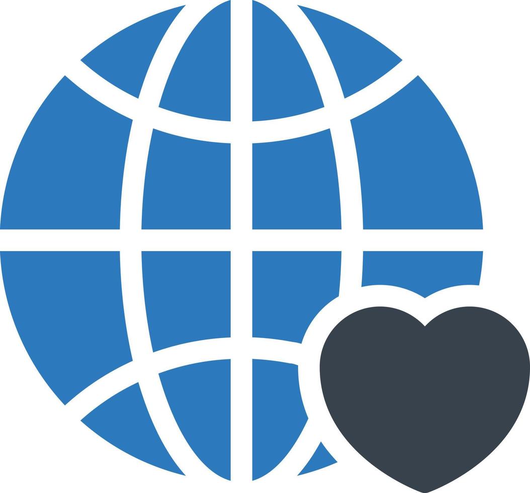 illustration vectorielle de charité mondiale sur fond. symboles de qualité premium. icônes vectorielles pour le concept et la conception graphique. vecteur