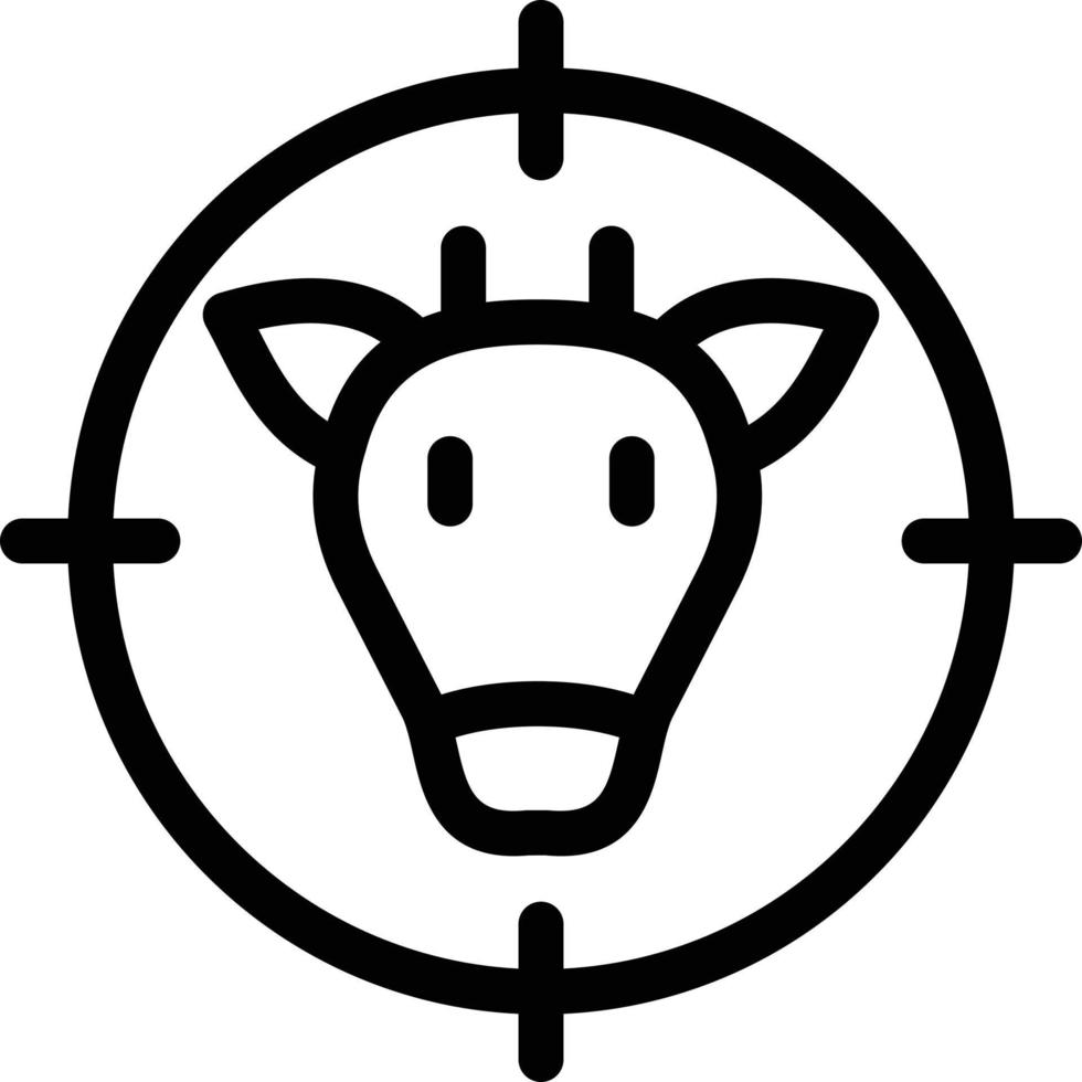 illustration vectorielle cible de vache sur fond.symboles de qualité premium.icônes vectorielles pour le concept et la conception graphique. vecteur