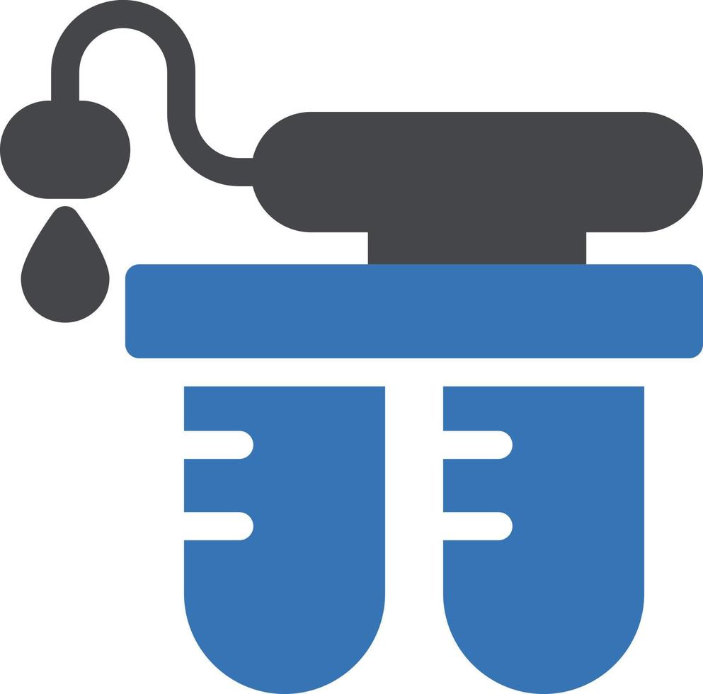 illustration vectorielle de test de l'eau sur un fond. symboles de qualité premium. icônes vectorielles pour le concept et la conception graphique. vecteur