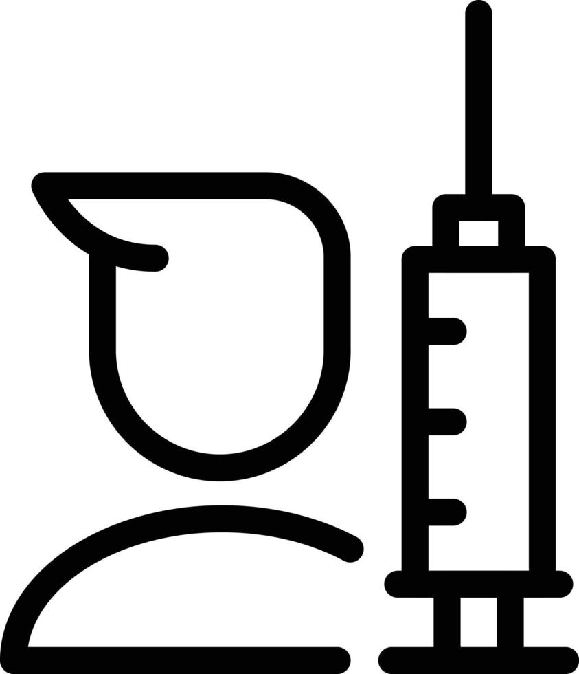 illustration vectorielle d'injection sur un fond. symboles de qualité premium. icônes vectorielles pour le concept et la conception graphique. vecteur