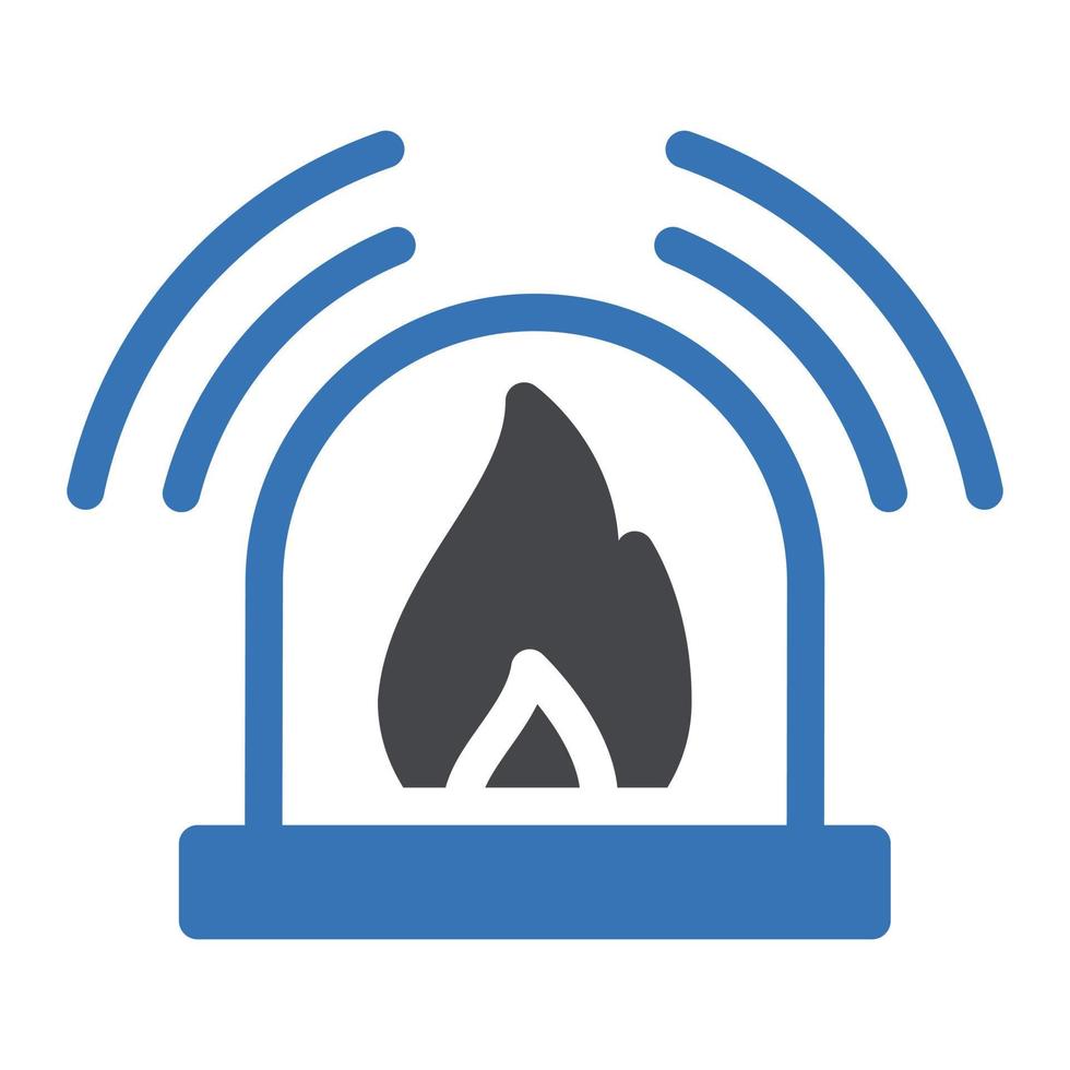 illustration vectorielle d'alarme incendie sur fond.symboles de qualité premium.icônes vectorielles pour le concept et la conception graphique. vecteur