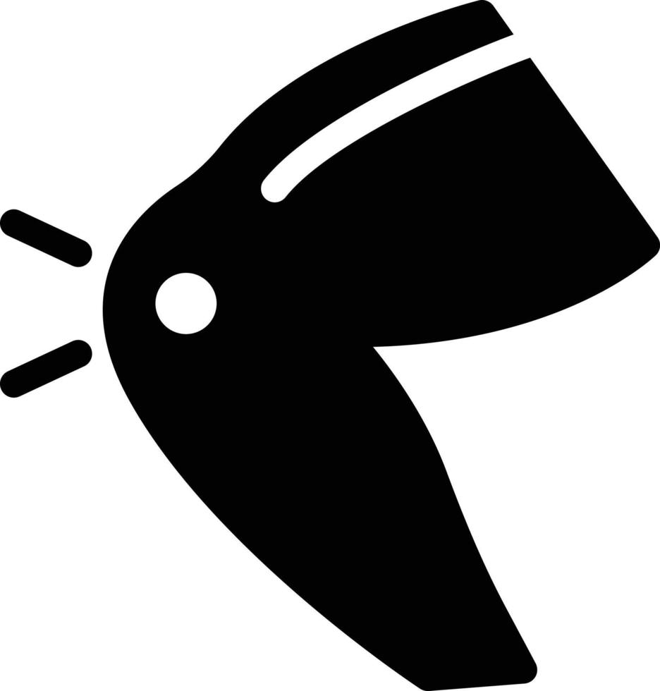 illustration vectorielle du genou sur un fond. symboles de qualité premium. icônes vectorielles pour le concept et la conception graphique. vecteur