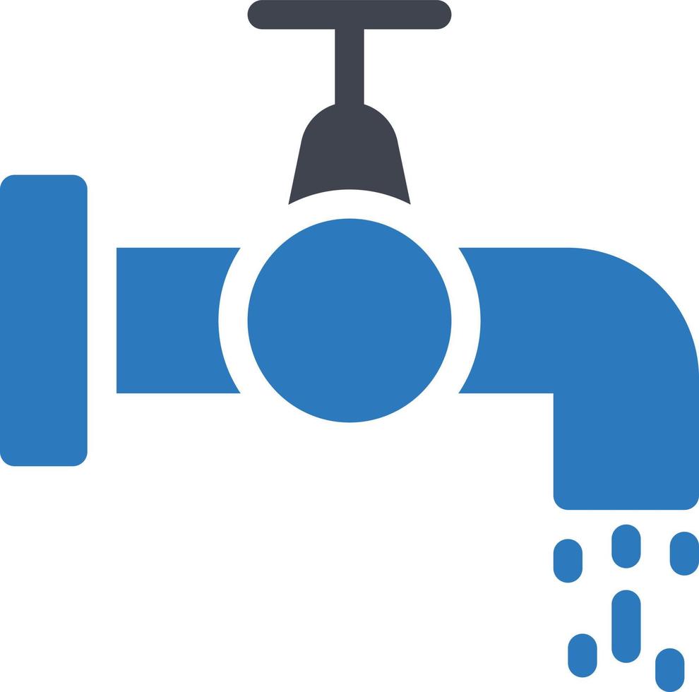 illustration vectorielle de robinet d'eau sur fond.symboles de qualité premium.icônes vectorielles pour le concept et la conception graphique. vecteur