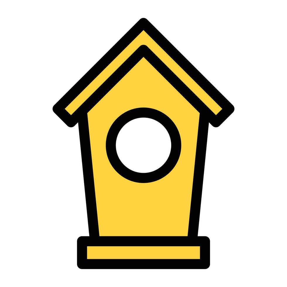 illustration vectorielle de maison d'oiseau sur un fond. symboles de qualité premium. icônes vectorielles pour le concept et la conception graphique. vecteur