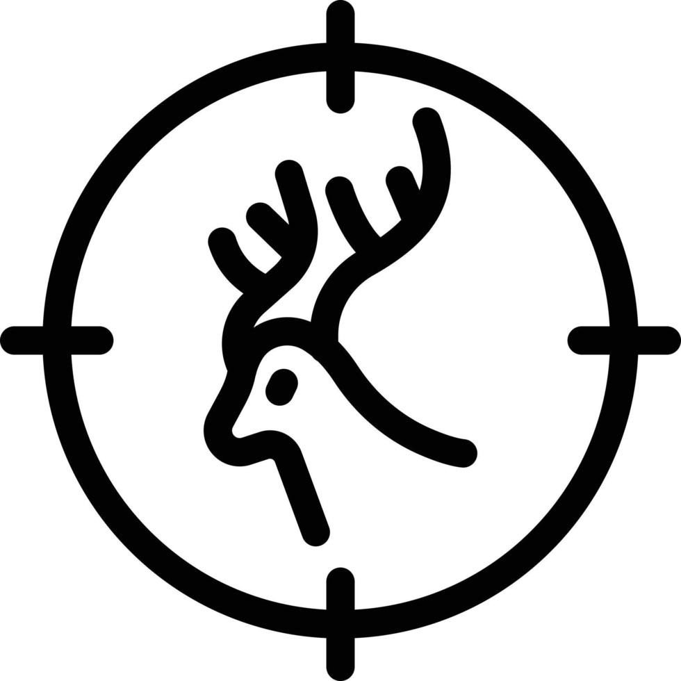 illustration vectorielle de renne cible sur fond.symboles de qualité premium.icônes vectorielles pour le concept et la conception graphique. vecteur