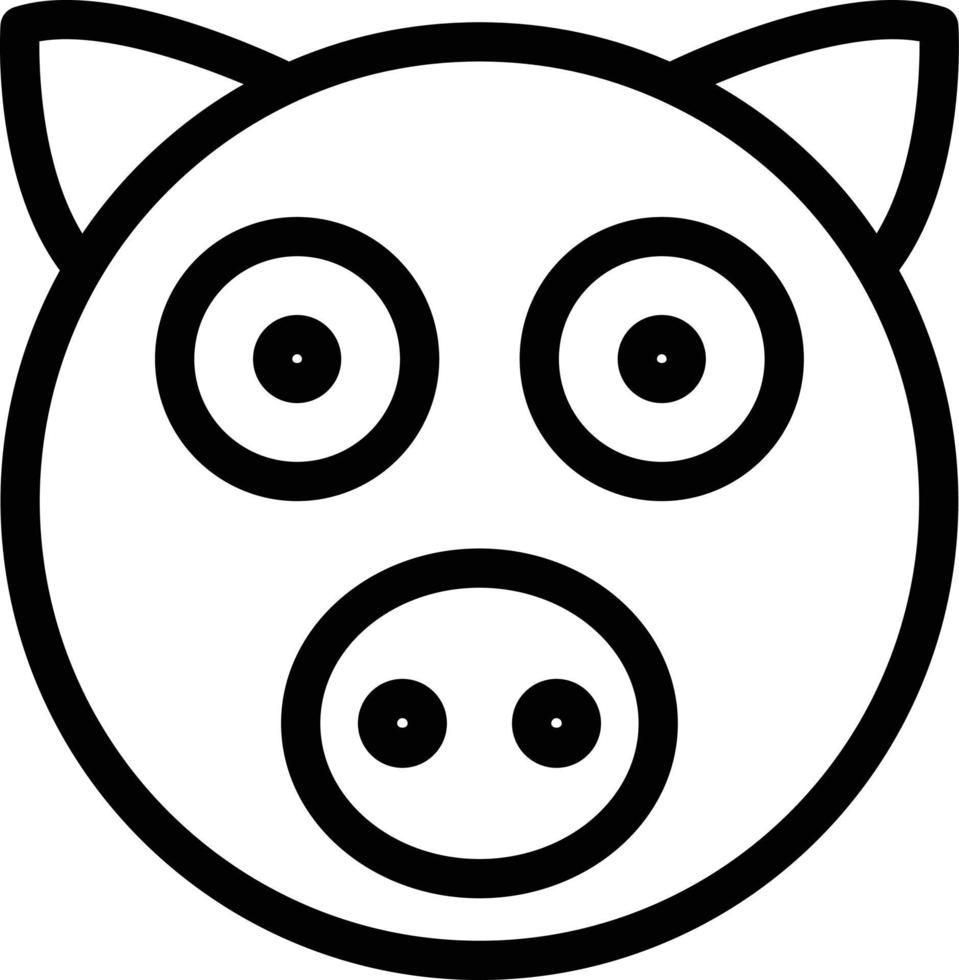 illustration vectorielle de cochon sur fond.symboles de qualité premium.icônes vectorielles pour le concept et la conception graphique. vecteur