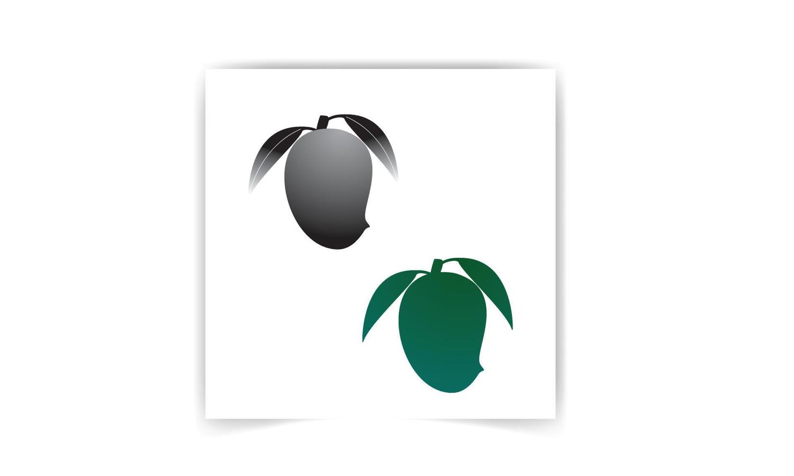 icône plate mangue, fruits et tropical, graphiques vectoriels, un dessin linéaire sur fond blanc vecteur