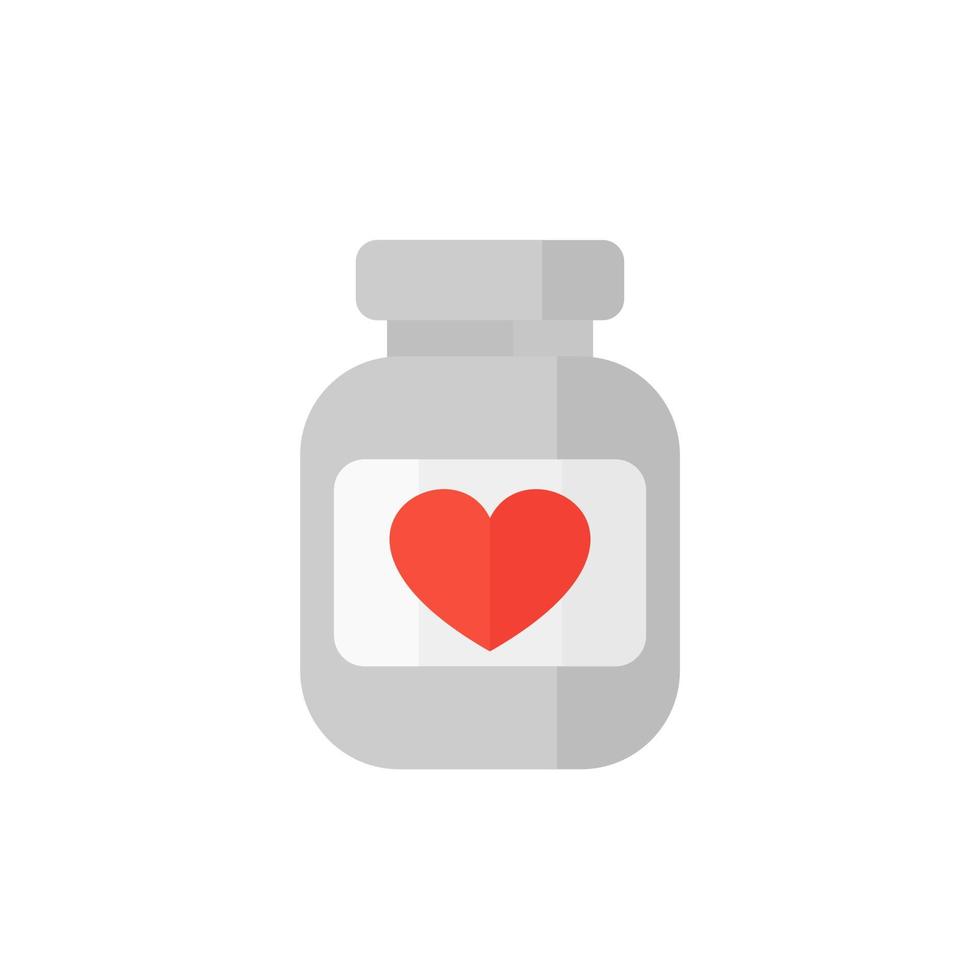 icône de bouteille de pilules sur blanc, illustration vectorielle vecteur