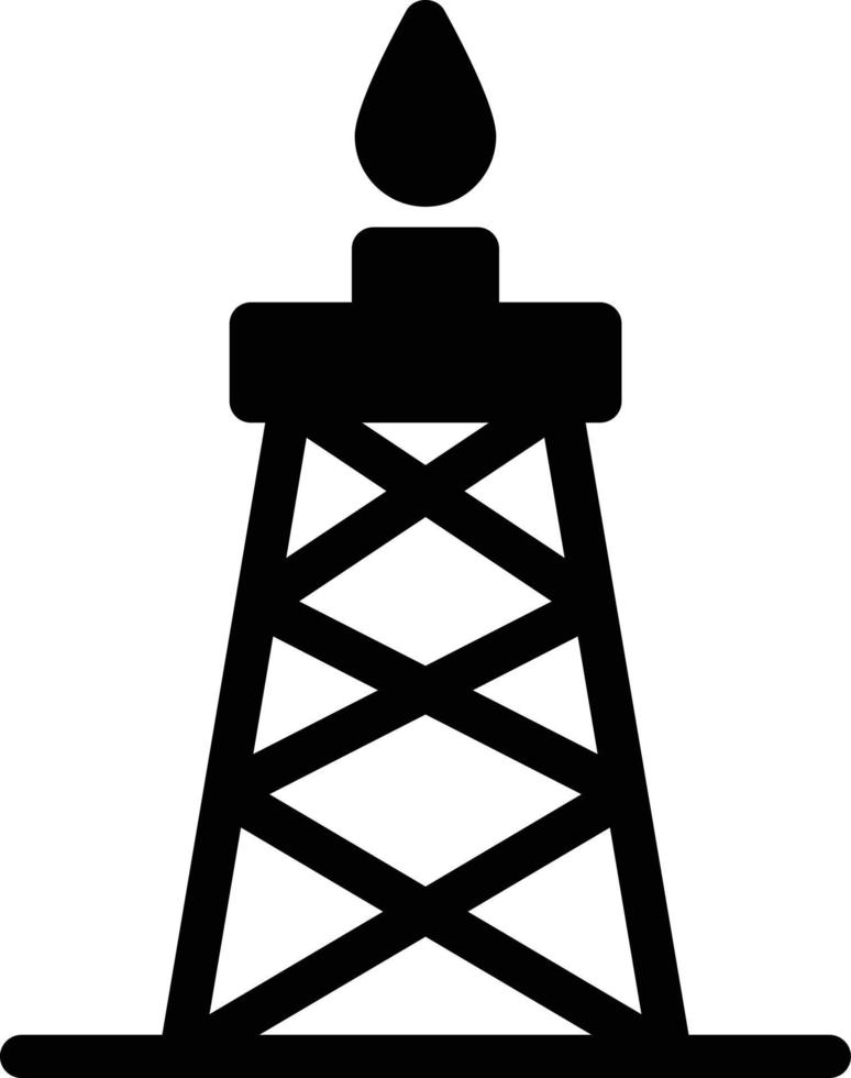 illustration vectorielle de tour d'huile sur un fond. symboles de qualité premium. icônes vectorielles pour le concept et la conception graphique. vecteur