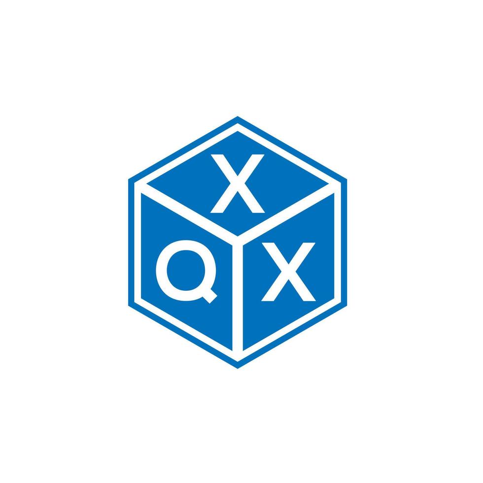 création de logo de lettre xqx sur fond blanc. concept de logo de lettre initiales créatives xqx. conception de lettre xqx. vecteur