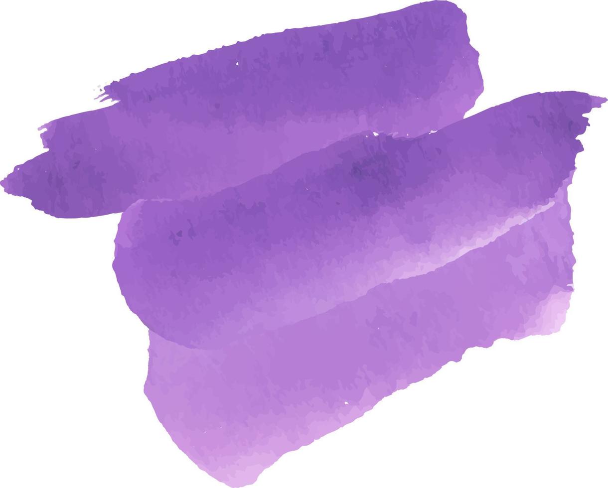 taches d'aquarelle de couleur violette vecteur