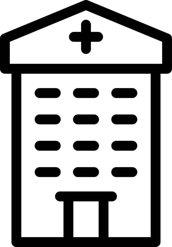 illustration vectorielle de l'hôpital sur un fond. symboles de qualité premium. icônes vectorielles pour le concept et la conception graphique. vecteur