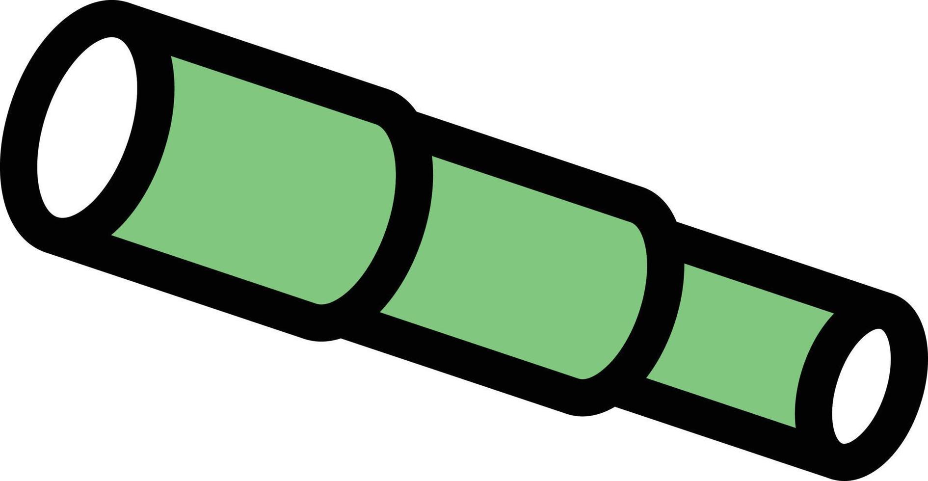 illustration vectorielle de télescope sur un fond. symboles de qualité premium. icônes vectorielles pour le concept et la conception graphique. vecteur