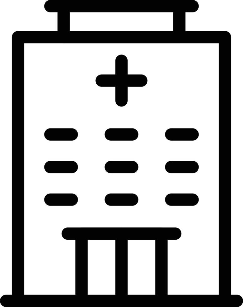 illustration vectorielle de l'hôpital sur un fond. symboles de qualité premium. icônes vectorielles pour le concept et la conception graphique. vecteur