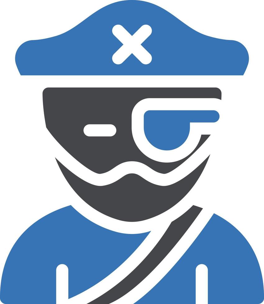 illustration vectorielle d'homme pirate sur fond.symboles de qualité premium.icônes vectorielles pour le concept et la conception graphique. vecteur
