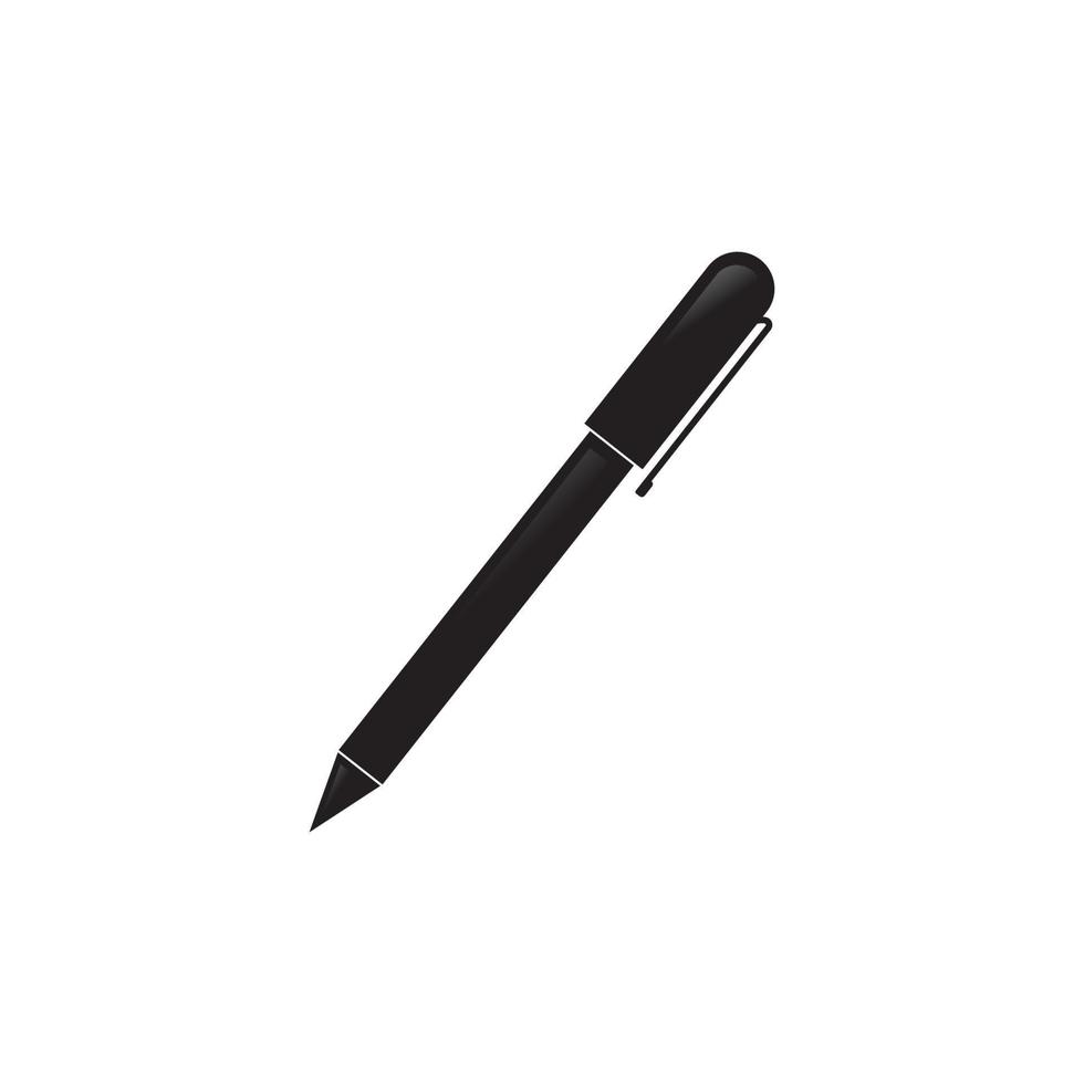 vecteur d'icône de stylo à bille.