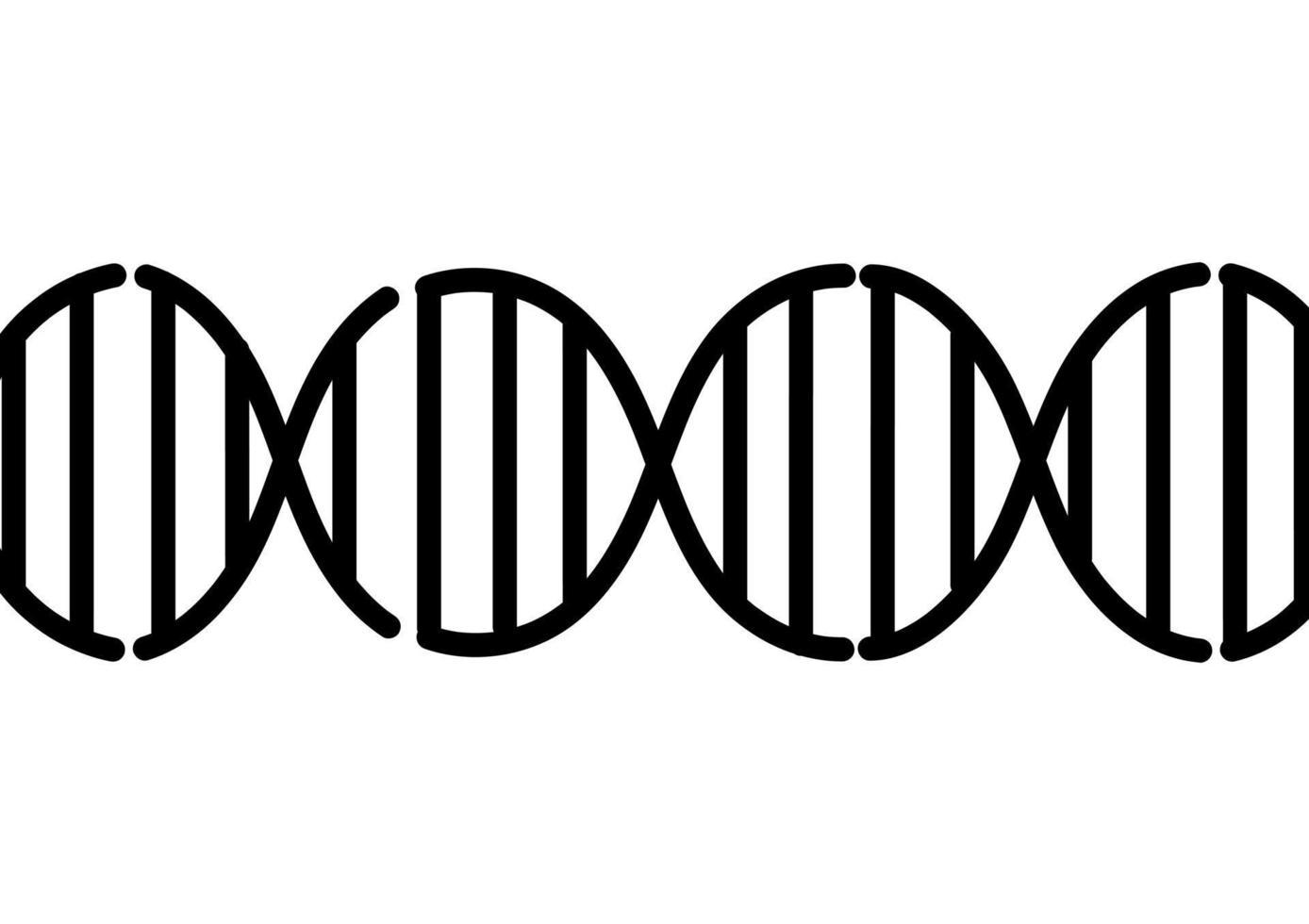 illustration de gène dans le style de ligne pointillée vecteur