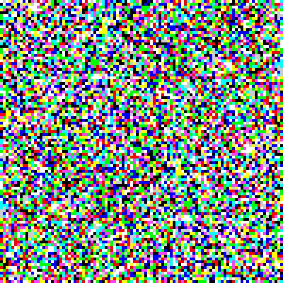 écran de télévision couleur bruit pixel glitch motif transparent texture fond illustration vectorielle. vecteur