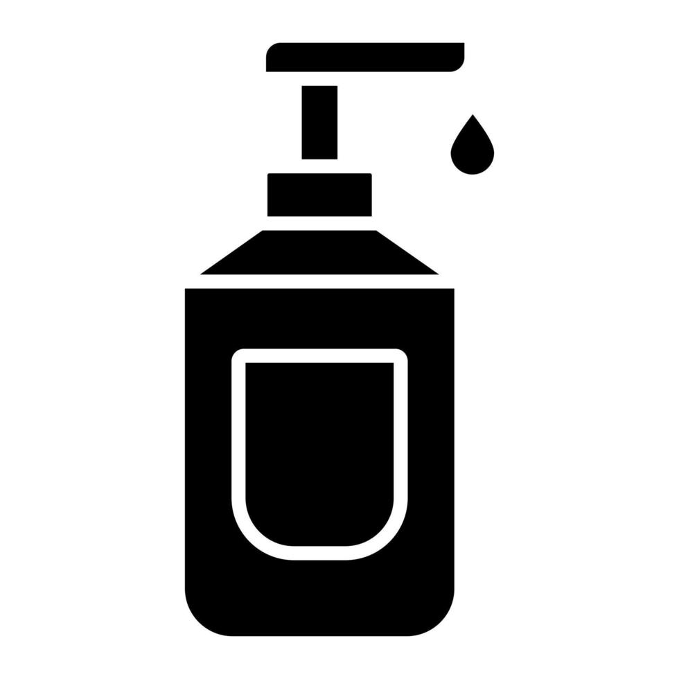 icône de glyphe de savon à main vecteur