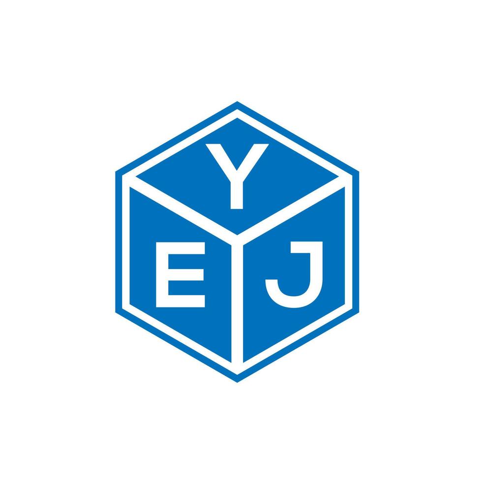 création de logo de lettre yej sur fond blanc. concept de logo de lettre initiales créatives yej. conception de lettre yej. vecteur