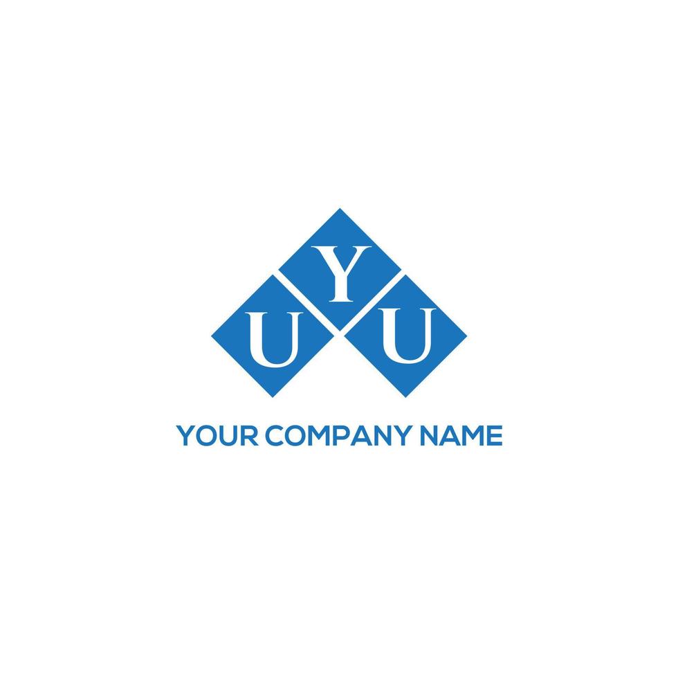 . concept de logo de lettre initiales créatives uyu. conception de lettre uyu. création de logo de lettre uyu sur fond blanc. concept de logo de lettre initiales créatives uyu. conception de lettre uyu. vecteur