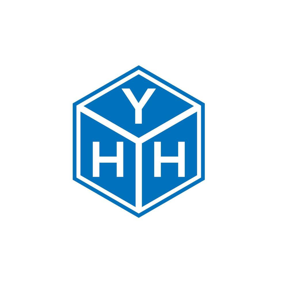 création de logo de lettre yhh sur fond blanc. yhh concept de logo de lettre initiales créatives. conception de lettre yhh. vecteur