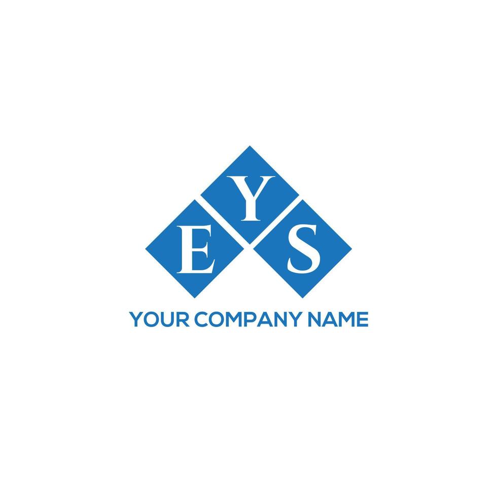 création de logo de lettre eys sur fond blanc. concept de logo de lettre initiales créatives eys. conception de lettre eys. vecteur
