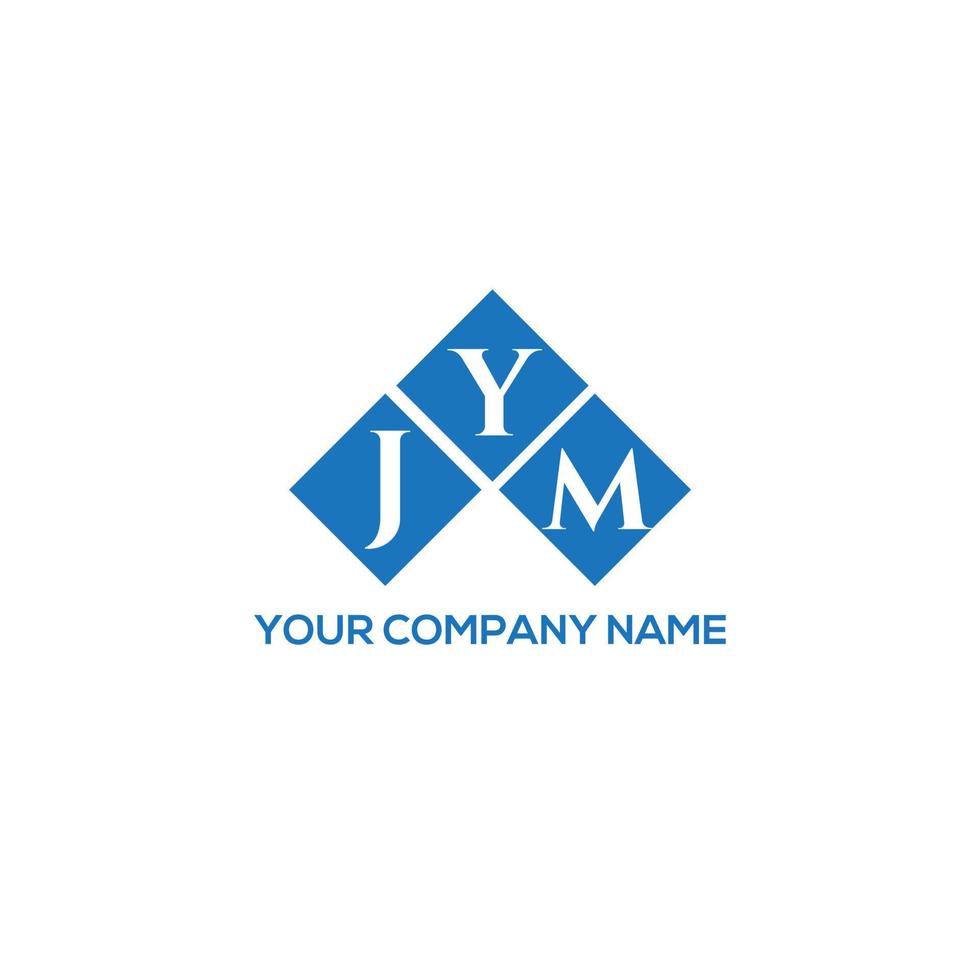 création de logo de lettre jym sur fond blanc. concept de logo de lettre initiales créatives jym. conception de lettre jym. vecteur