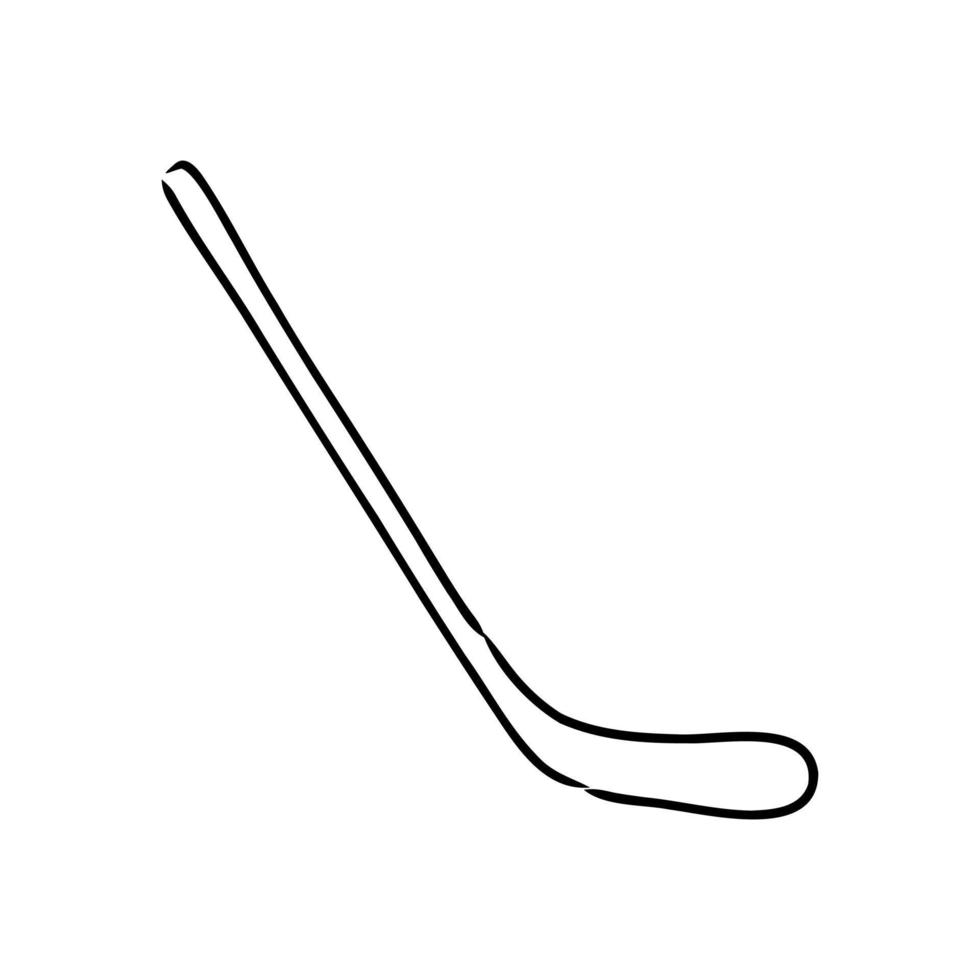 croquis de vecteur de bâton de hockey
