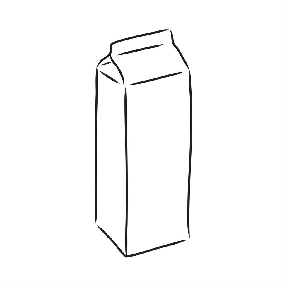 paquet de croquis de vecteur de lait