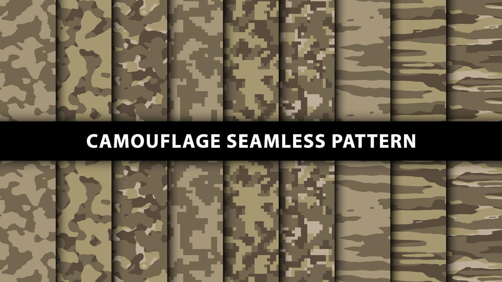 modèle sans couture de camouflage militaire et militaire vecteur