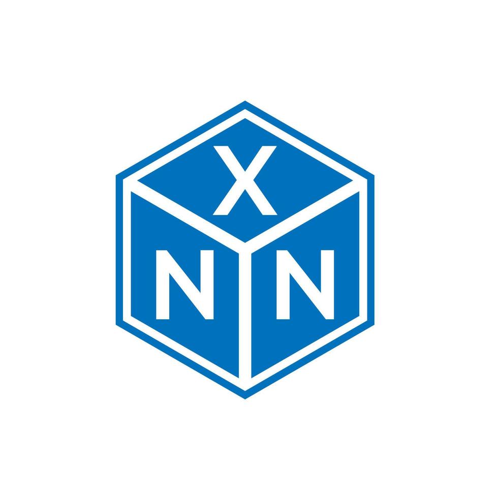 création de logo de lettre xnn sur fond blanc. concept de logo de lettre initiales créatives xnn. conception de lettre xnn. vecteur