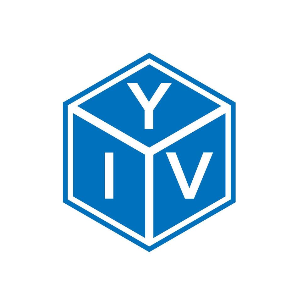 création de logo de lettre yiv sur fond blanc. concept de logo de lettre initiales créatives yiv. conception de lettre yiv. vecteur