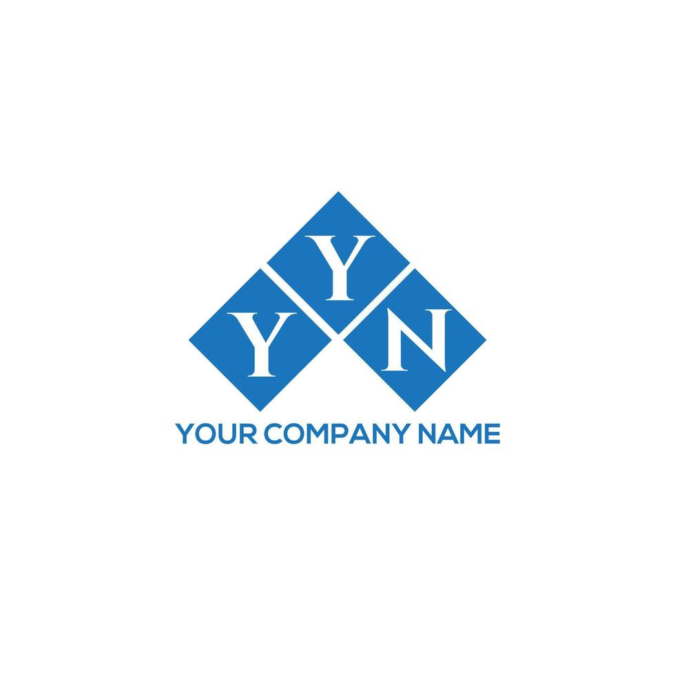 création de logo de lettre yyn sur fond blanc. concept de logo de lettre initiales créatives yyn. conception de lettre yyn. vecteur