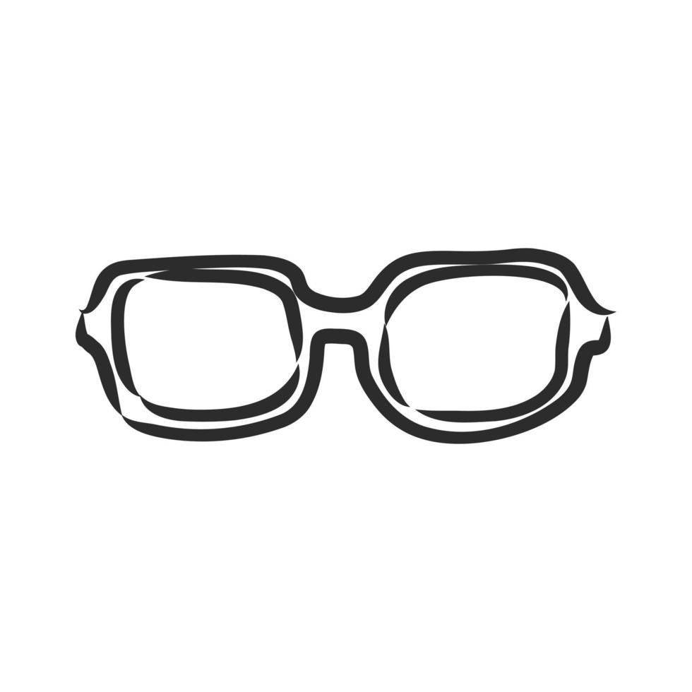 croquis de vecteur de lunettes