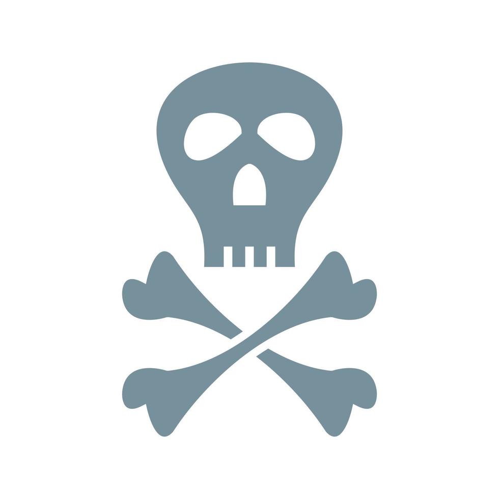 icône de couleur plate de signe de pirate vecteur