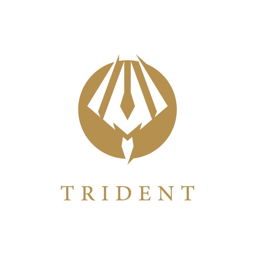 icône de vecteur de modèle de logo trident