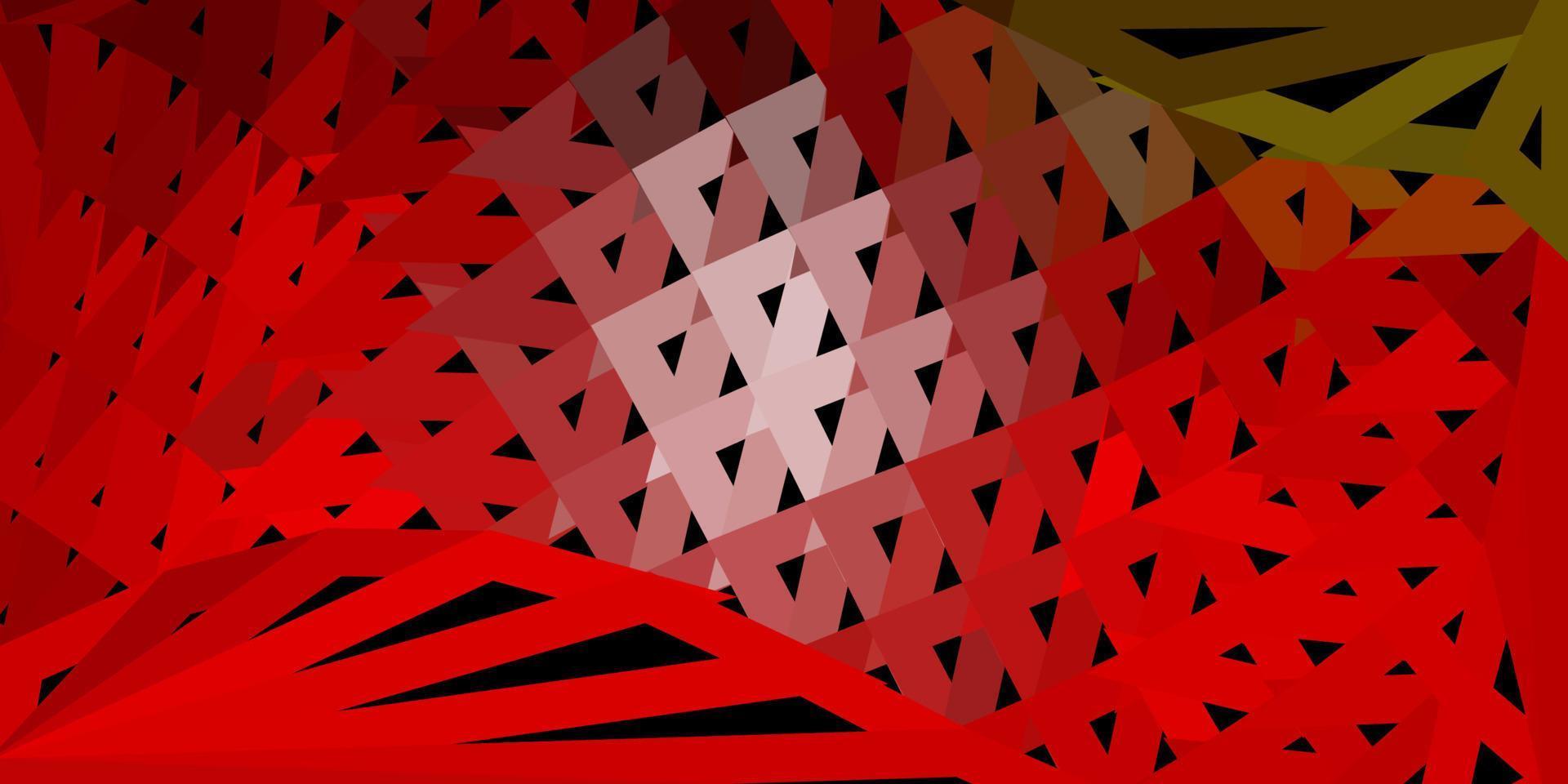 Texture de polygone dégradé vecteur vert foncé, rouge.