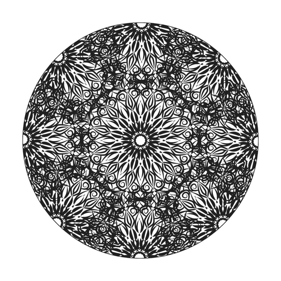 mandala dessiné à la main. décoration en ornement de doodle oriental ethnique. vecteur